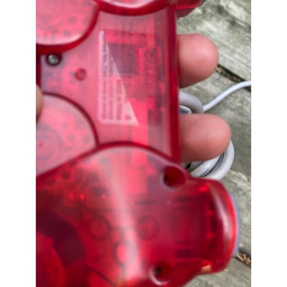 Sony PlayStation SCPH-110 PS1 PS One PS2 Controller Clear Red & Blue Translucent - Picture 6 of 9